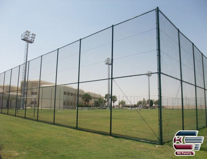 PVC Coated Chain Link Fence, Tennis Court Fence Supplier