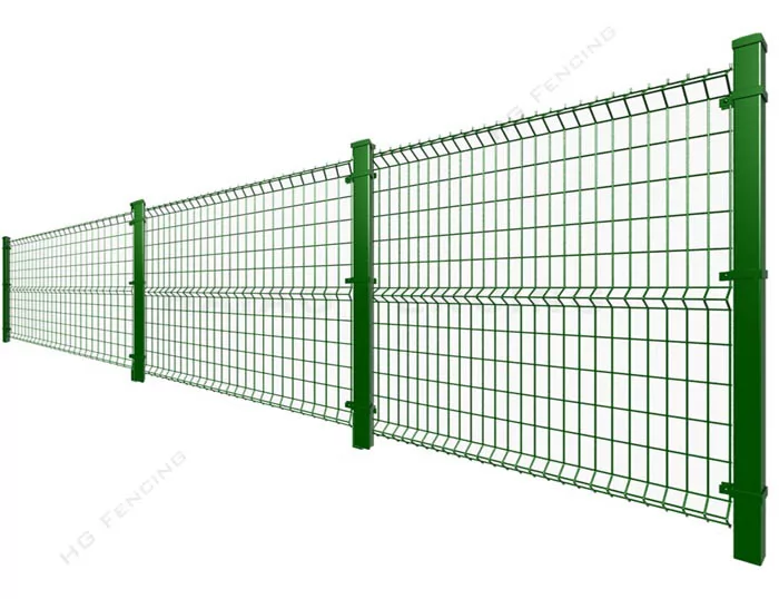 3D Panel Fence with Square Post